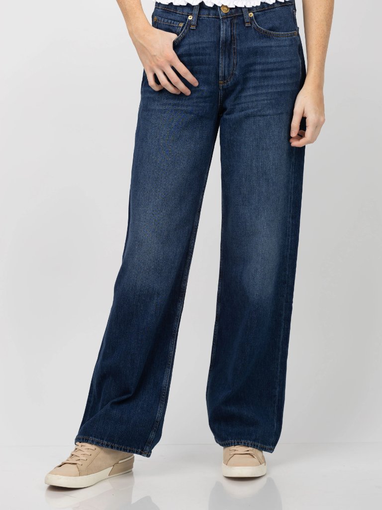 Rag & Bone ~Logan Wide-Leg Bleach Altered Annalise Jeans Size 31/ Actual Top 34”